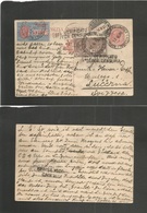 Italy - Stationery. 1916 (17 June) Posta Preumatica On Foreign Usage. Torretta - Switzerland, Luzern. 10c Brown Red Stat - Unclassified