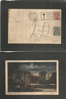 Italy - Xx. 1924 (17 June) Roma - Switzerland, Coldrerio, Ticino. Fkd Ppc, Slogan Cachet "Afro Ballari" + Arrival Tied S - Unclassified