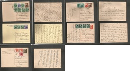 Italy - Stationery. 1946-48. 5 Multifkd Stationary Cards To Switzerland. All Diff Fine And Attractive. Nice Group. - Non Classés