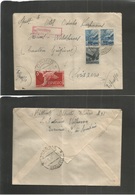 Italy - Xx. 1947 (24 May) Bornio, Sondero - Switzerland, Waldhaus. Express Mail Genuine Multifkd Envelope. VF + Special  - Unclassified