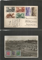 Italian Colonies. 1936 (3 Aug) ERITREA, Asmara - Switzzerland, Bern. Multifkd Ppc. Nice Fauna, Fish, Camel, Sharks. Loca - Non Classés