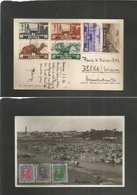 Italian Colonies. 1936 (3 Aug) ERITREA, Asmara - Switzzerland, Bern. Multifkd Ppc. Nice Fauna, Fish, Camel, Sharks. Loca - Unclassified