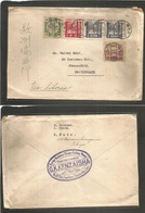 Japan. 1917 (4 Dec) Tokyo - Switzerland, Frauenfeld. Multifkd Envelope With 5 Diff Stamps Commemorative Issue, Cds. Via  - Other & Unclassified
