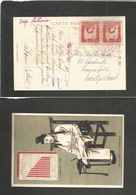 Japan. 1930 (Oct 1) Via Siberia. Fkd Ppc Card From Tokyo To Switzerland, Frauenfeld With Commemorative Red Cachet And Pa - Other & Unclassified