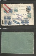 Japan. 1940 (13 March) Nippon Postal Period. Yokohama - Sweden, Gothenburg. Multifkd Mixed Issues, British Hong Kong Cen - Otros & Sin Clasificación