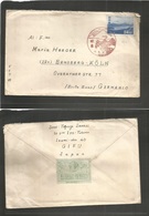 Japan. 1946. Gifu - Germany, Bensberg, British Zone. Single Fkd 24 Sen Red Special Cachet. Espeanto Language. Fine. - Autres & Non Classés