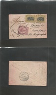 Liberia. 1898 (Jan 10) Robertson - Germany, Tenchern (15 Feb) Via Liverpool (15 Feb) Multifkd Early Hypos Usage, Cds. Fi - Liberia