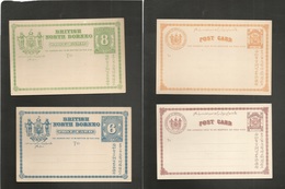 Malaysia. C. 1895-6. Borneo. 4 Diff Mint Stat Various. VF Opportunity. - Malaysia (1964-...)