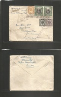 Malaysia. 1941 (19 Sept) Kedah. FPO Bombar - Switzerland, Granbunden. OAS WWII Punjab Regiment Air Fkd $2,10 High Rate M - Maleisië (1964-...)