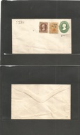 Mexico - Stationery. 1878. 10c Green Mint Hidalgo Stat Env. TEPIC Name, 1278 Consign + 1874 5c + 10c, Same District And  - México