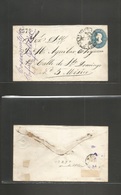 Mexico - Stationery. 1878. Cosconatepec - DF. 25c Blue Hidalgo Stat Env, Cuernavaca Name, 4578 Consigment Name, With Eag - Messico