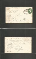 Mexico - Stationery. 1879 (18 Junio) SOLTEPEC - Mexico DF. 10c Green Hidalgo Stat Env. Apam District Name, Oval Town Nam - Mexiko