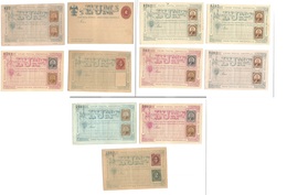 Mexico - Stationery. C. 1879-84. EUM. Better Group Of 11 Diff Mint Stationaries, From Old Stationery Collection Includin - Mexiko