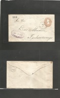 Mexico - Stationery. 1880 (9 Sept) Veracruz - Tulancingo, 4c Salmon Stat Envelope, No Distric Name, 380 Consigment Cds.  - Mexique