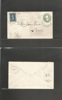 Mexico - Stationery. 1881. Mexico - Tetelá. 10c Green Hidalgo Statinary Envelope, 1781 Consigment, SHIFTED Anti-clock Pr - Mexique