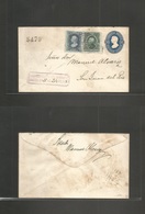 Mexico - Stationery. 1881 (20 Dic) DF - San Juan Del Rio. Early 1879 Hidalgo 25c Dark Blue Stat Env 5479 Consignment + 1 - Mexico