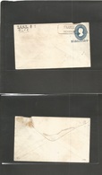 Mexico - Stationery. 1882. Tacamraro - Morelia. Habilitado Stat Envelope Issue Proper Rate Usage. 25c Blue Hidalgo, More - Mexique