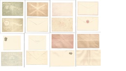 Mexico. C. 1890 OFICIAL MAIL. Selection Collection Of Seven Mint Envelopes, Incl. Adm Correos (2 Types) Justicia Militar - Mexiko
