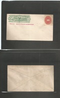 Mexico - Stationery. C. 1890-1. Wells Fargo Stationery Env + 10c Red Adtl Large Numeral, Sold As Such For Usage Previous - Mexico