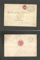 Mexico. 1891 (17 Apr) OFICIAL Mail Envelope Secretaria Gobierno Type + Adtl 10c Large Numeral For Overseas Usage. DF - G - Messico