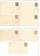 Mexico - Stationery. C. 1894. Medallion Stationary Envelopes With Watermark Selection Of 7 Diff Mint Ones From Old Colle - Mexique