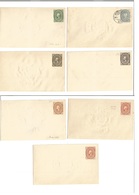 Mexico - Stationery. C. 1894. Medalion Stationary Envelopes On Watermark Paper Mint + 1 Preobl. (specimen) Selection. VF - Mexique