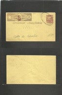 Mexico - Stationery. 1895-8. Express Hidalgo Riveroll. 15c + 10c. Militar Stat Env Brown + Salmon On Yellow Paper, Cance - México