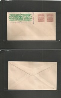 Mexico - Stationery. C. 1896. Mint Stat Env Wells Fargo Emerald + Militar 20c Salmon (x2) + Revalidated 60c710c For Loz. - Mexique