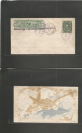 Mexico - Stationery. 1896 (12 Marzo) DF Mexico - USA, Tampa, Florida Package Usage Wells Fargo 15c Green + 6c Green Meda - Mexiko