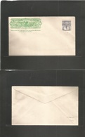 Mexico - Stationery. 1898-9. Express Wells Fargo (emerald Rare Color) + 5c Blue Militar Issue INVERTED Print. VF + Rare  - Mexique