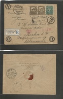 Mexico. 1899 (Feb 1) San Cristobal De Las Casas, Chiapas - Germany, Berlin (27 Feb) Registered AR Multifkd Militar Issue - Mexico