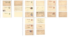 Mexico - Stationery. 1931-34. Monuments Stationary Cards 1st Group. Selection Of 12 Diff Mint Used, Incl Adtl Franking P - Messico