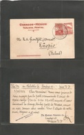 Mexico - Stationery. 1933 (28 Feb) DF - Finland, Kuopio. 4c Red Monument Stat Card + Adtl, Cds. Nice Usage + Dest. - México