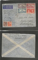 New Zealand. 1937 (12 Nov) Kilbirnie - Switzerland, Baden, Argan. Air Multifkd Env. Fine. - Other & Unclassified