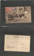 Nicaragua. 1924 (1 Enero) Managua - España, Barcelona. Fkd Ox Cert Photo Ppc Incl Fiscal Provisional. Fine + Dest Scarce - Nicaragua