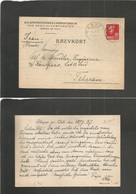 Norway. 1937 (20 July) Skoyen - Persia, Teheran. 20ore Fkd Private Business Pharmacy Card. Rare Destination. - Andere & Zonder Classificatie