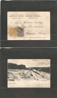 Paraguay. 1907 (25 April) Itagua - España, Leon (14 Mayo) Fkd Catarata Photo Card, Cds. Better Destination. - Paraguay