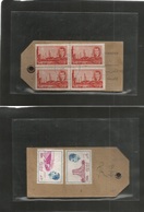 Persia. C. 1950. Parcel Tag Pouch Fullfil Postes Persiennes Front + Reverse. Most Unusual Item. - Irán