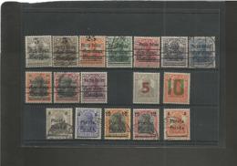 Poland. 1918-19. Provisional Overprints. 17 Diff Mint And Used Stamps. Including Better "5" And "10" Large Numbers On Ge - Autres & Non Classés