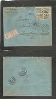 Poland. 1919 (8 Nov) Lodz - Switzerland, Lugano (17 Nov) Ruvigliano. Registered Censored Multifkd Block Of Four Stamps,  - Autres & Non Classés