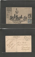 Portugal-Angola. 1920 (2 Feb) Luanda - Spain, Barcelona. Reverse Photo Ppc Multifkd Card. Better Destination. Musicians  - Altri & Non Classificati