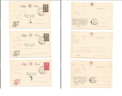 Portugal-Angola. 1950 (25 Oct) Luanda - Portugal, Lisbon. Trio Of 1,50 - 2,50 And 4,50 Esc Stat Airlettersheet. Scarce U - Autres & Non Classés