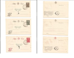 Portugal-Angola. 1950 (25 Oct) Luanda - Portugal, Lisbon. Trio Of 1,50 - 2,50 And 4,50 Esc Stat Airlettersheet. Scarce U - Other & Unclassified