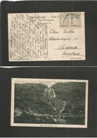 Portugal-India. 1929 (19 June) Mormugao - Germany, Bremen. Fkd Waterfalls Dudsagor Ppc At 18rs Rate. Fine. - Altri & Non Classificati