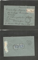 Russia. 1911 (22 Feb) Penza - Switzerland, Locarno (13 March) Reverse Multifkd Registered Envelope R-label. Fine. - Sonstige & Ohne Zuordnung