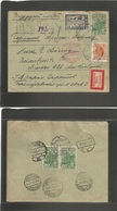 Russia. 1930 (11 Oct) Saratov - Germany, Dresden (14 Oct) Registered Airmail Multifkd Front + Reverse Envelope By German - Autres & Non Classés