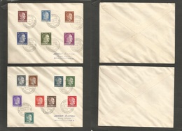 Russia. 1941 (23 May) Baranowitschi, Bielorusia - Prague, Czechoslovakia. 2 Multifkd Envelopes, Nazi Ovpted OSTLAND Issu - Altri & Non Classificati