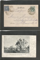Serbia. 1900 (20 March - 29 March) Austrian Empire, Czech Odenberg / Bognmin - Belgrade (29 March) Fkd Ppc + Taxed 10p B - Servië