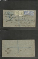 South Africa. 1894 (3 Aug) NATAL. GPO - Hungary, Kaschan (28 Aug) Via London (24 Aug) Registered Multifkd QV. 2d (x2) Gr - Other & Unclassified