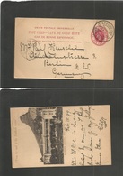 South Africa. 1899 (15 Feb) Cape Colony. GPO - Germany 1d Red Stat Card. Queens Hotel Photo Illustrated. Fine. - Andere & Zonder Classificatie